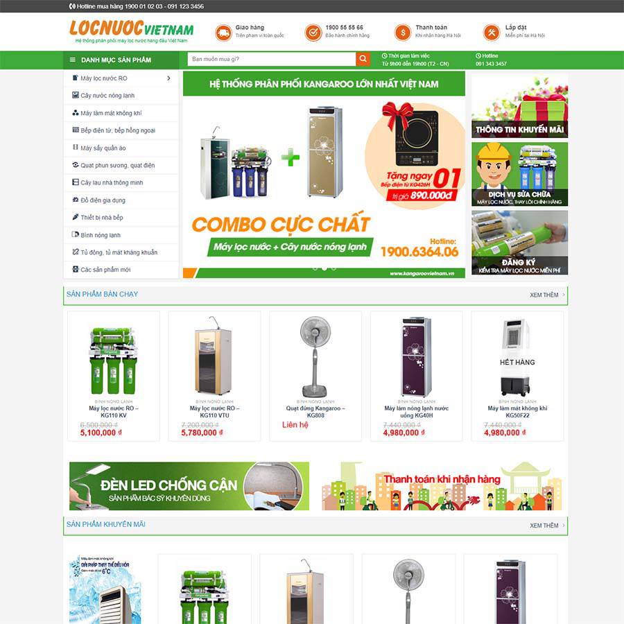 Xu Hướng Thiết Kế Website Bán Máy Lọc Nước Nổi Bật