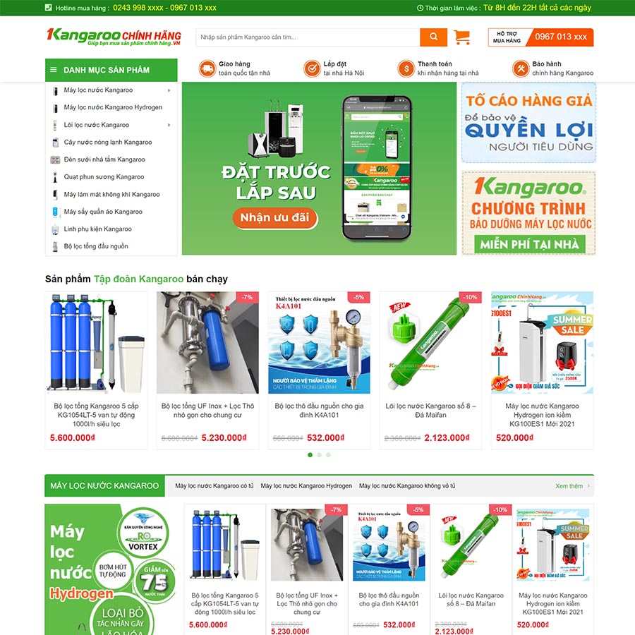 Những Tính Năng Cần Có Của Một Website Bán Máy Lọc Nước Hiệu Quả