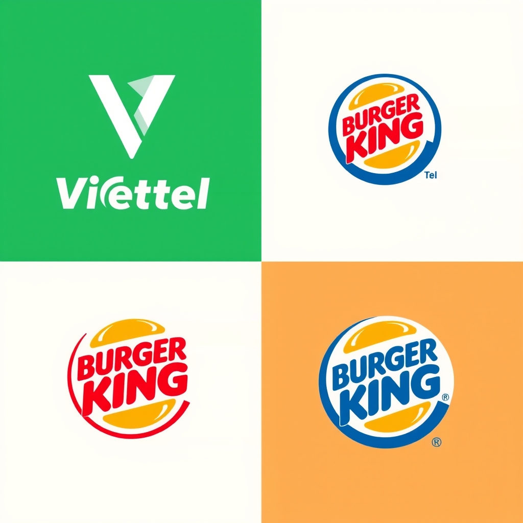 Burger King: Cải tiến logo cũ theo phong cách Digital tối giản