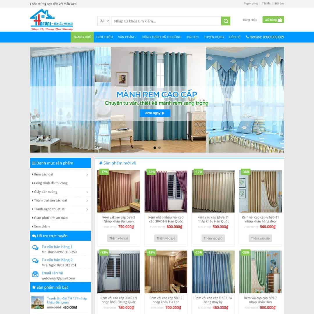 Tại Sao Bạn Cần Thiết Kế Website Bán Rèm Cửa?