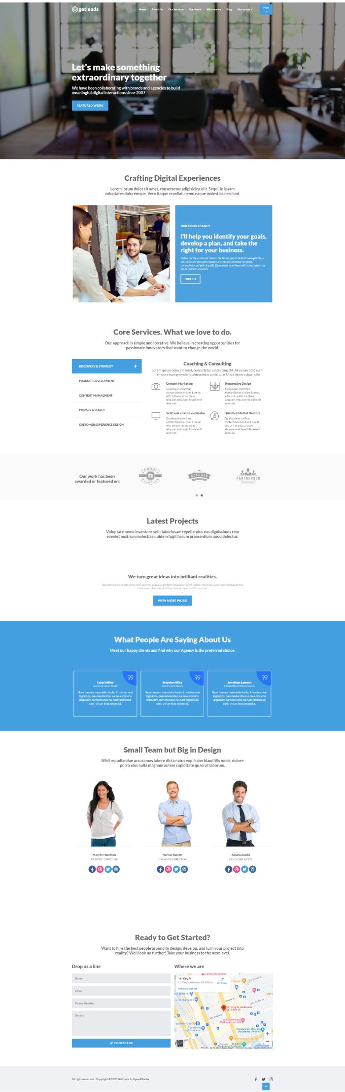 Cấu Trúc Một Landing Page Giới Thiệu Công Ty Chuyên Nghiệp