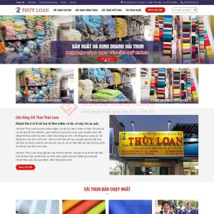 Dịch Vụ Thiết Kế Website Bán Vải