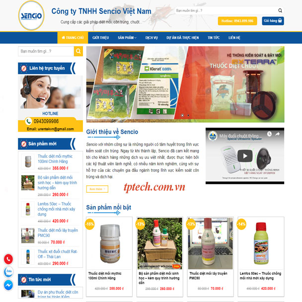 Các Loại Dịch Vụ Thiết Kế Website Diệt Mối tại PhucT Digital