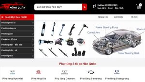Dịch Vụ Thiết Kế Website Phụ Tùng Ô Tô