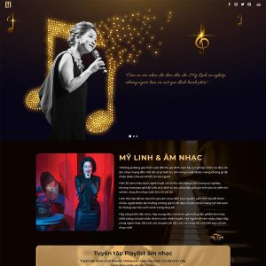 Dịch Vụ Thiết Kế Website Giới Thiệu Ca Sĩ