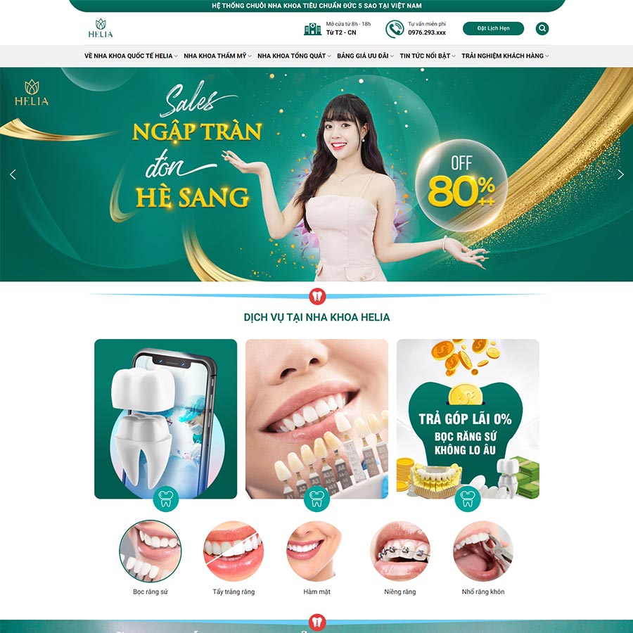 Dịch Vụ Thiết Kế Website Nha Khoa