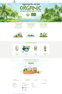Dịch Vụ Thiết Kế Website Sản Phẩm Từ Dừa