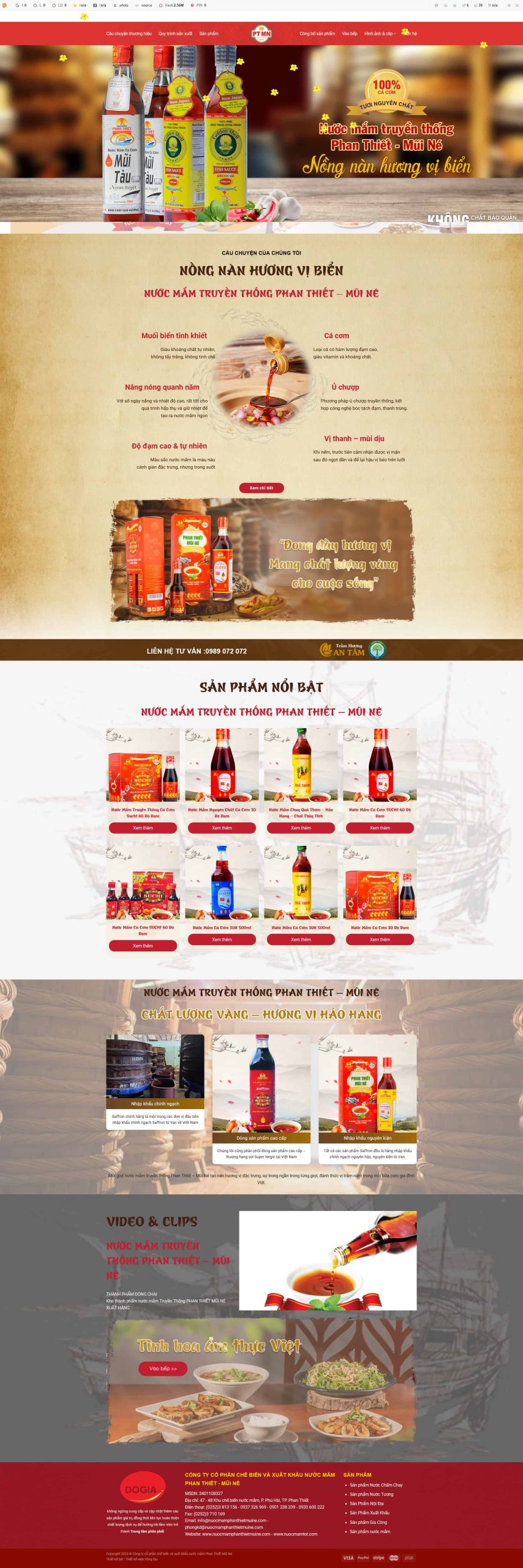 Tại Sao Bạn Cần Thiết Kế Website Bán Nước Mắm?