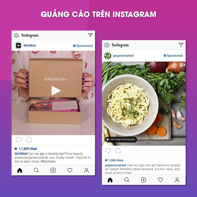 Các Loại Hình Quảng Cáo Phổ Biến Trên Instagram
