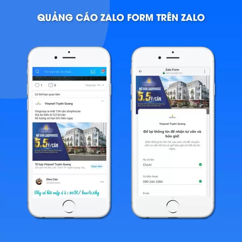 Quảng Cáo Zalo Form