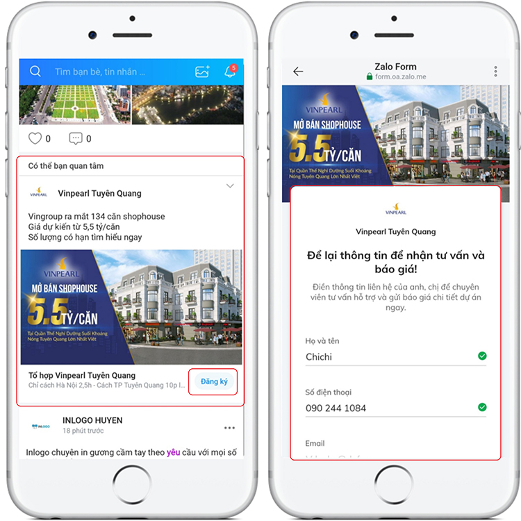 Chạy quảng cáo Zalo Ads