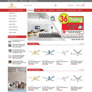 Dịch Vụ Thiết Kế Website Bán Quạt Trần