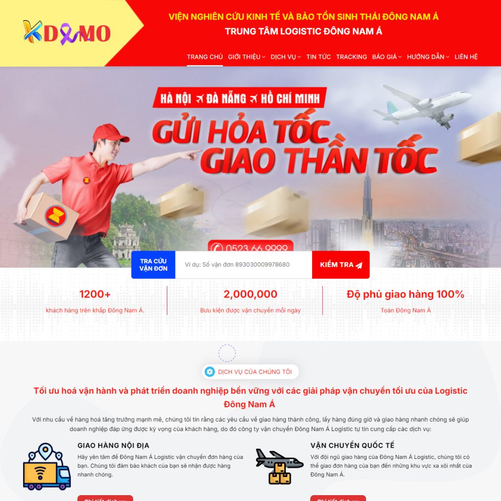 Dịch Vụ Thiết Kế Website Vận Chuyển