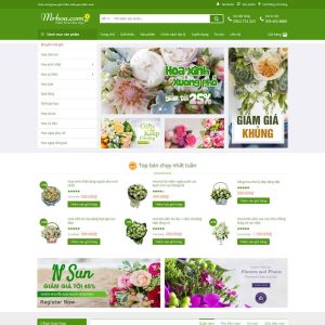 Dịch Vụ Thiết Kế Website Bán Hoa