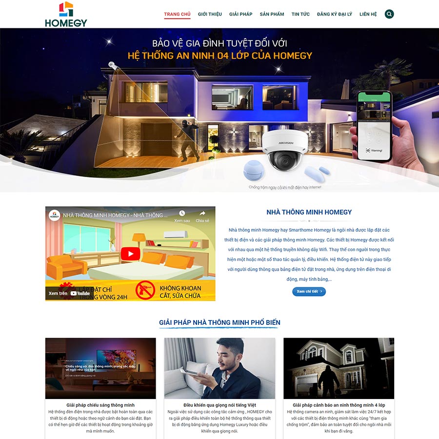 Dịch Vụ Thiết Kế Website Dịch Vụ Nhà Thông Minh