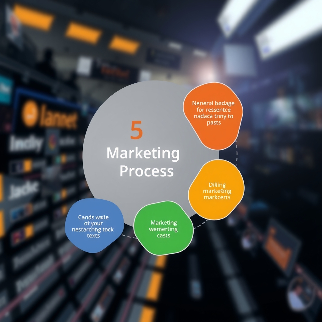 Sơ đồ quy trình 5 bước của Marketing Research trên nền công nghệ số 