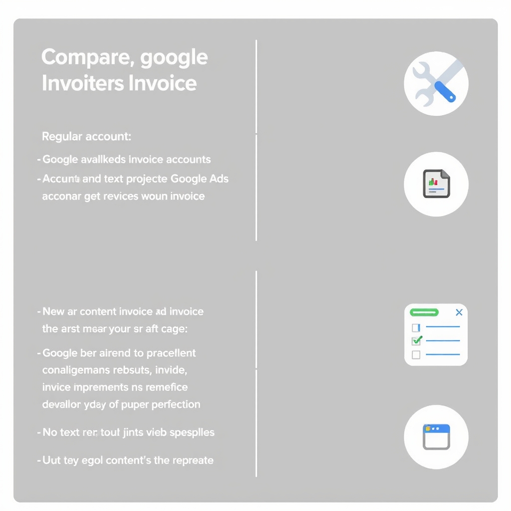 Điểm Khác Biệt Chính: Google Ads Invoice và Tài khoản Thường