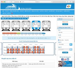 Dịch Vụ Thiết Kế Website Đại Lý Vé Tàu