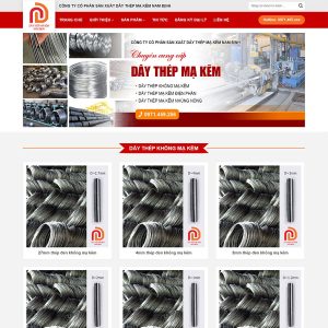 Dịch Vụ Thiết Kế Website Công Ty Thép