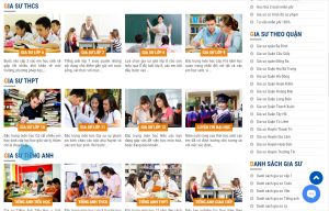 Dịch Vụ Thiết Kế Website Trung Tâm Gia Sư
