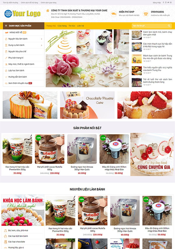 Dịch Vụ Thiết Kế Website Bán Bánh KẹoDịch Vụ Thiết Kế Website Bán Bánh Kẹo