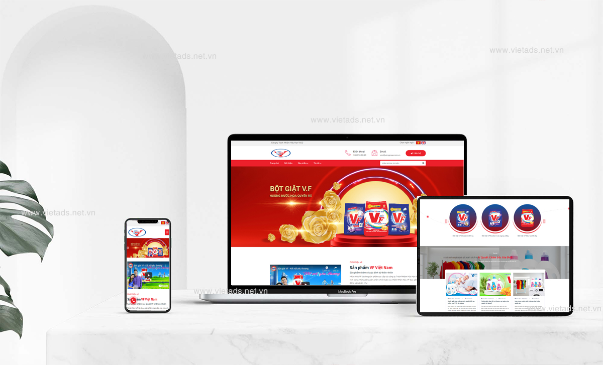 Xu Hướng Thiết Kế Website Bán Bột Giặt, Nước Tẩy Rửa Nổi Bật
