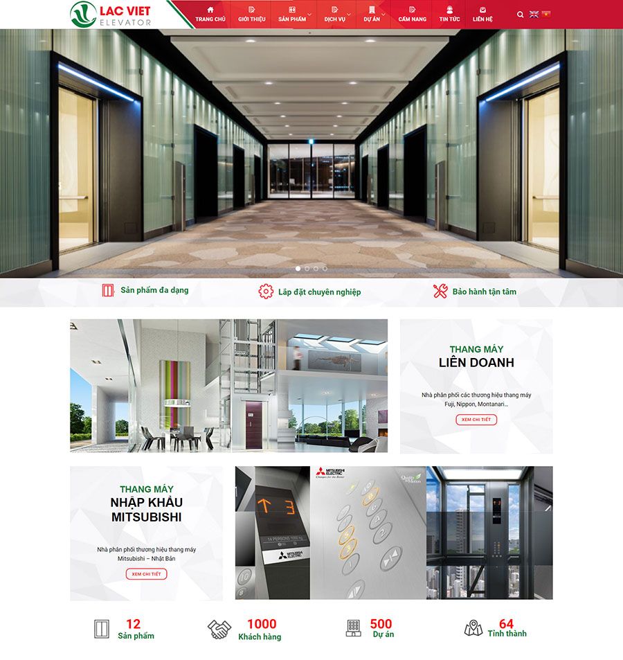 Xu Hướng Thiết Kế Website Thang Máy Nổi Bật
