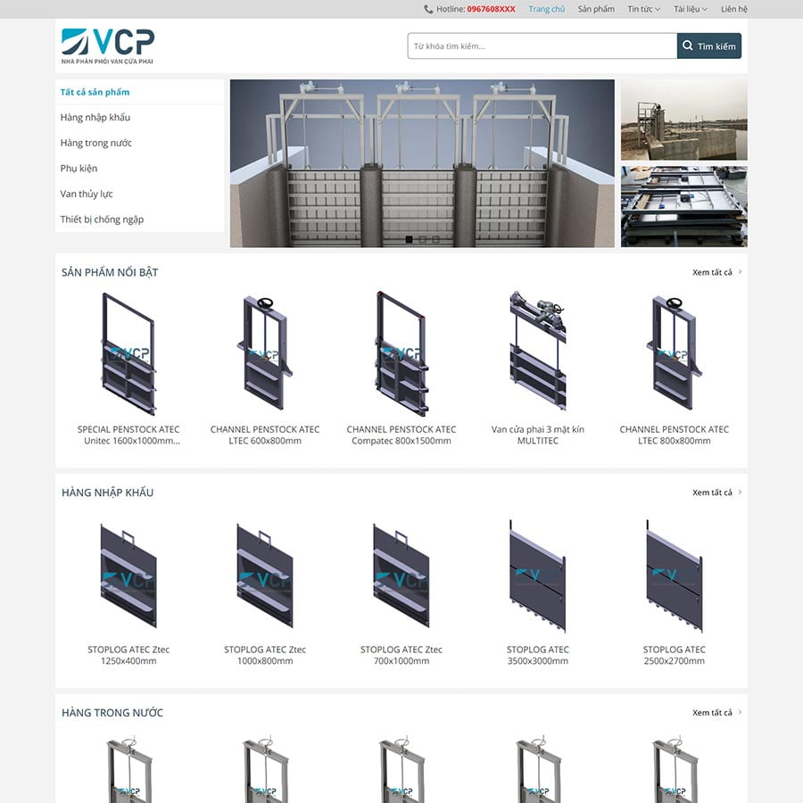 Dịch Vụ Thiết Kế Website Bán Thiết Bị Công Nghiệp