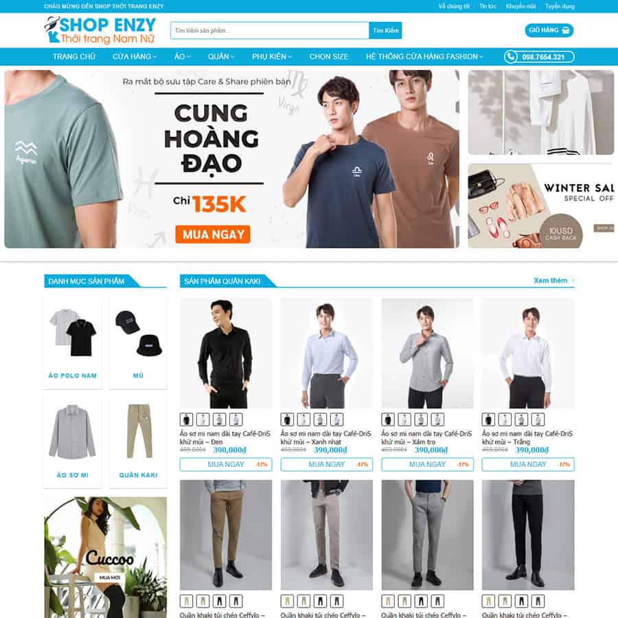 Dịch Vụ Thiết Kế Website Thời Trang