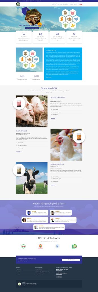 Dịch Vụ Thiết Kế Website Thức Ăn Chăn Nuôi