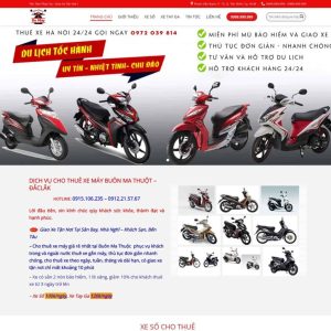 Dịch Vụ Thiết Kế Website Bán Xe Máy