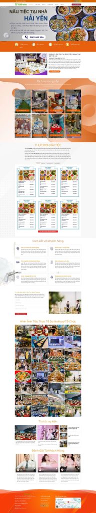 Dịch Vụ Thiết Kế Website Dịch Vụ Nấu Tiệc
