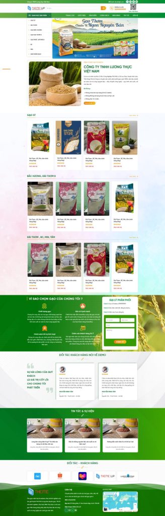Dịch Vụ Thiết Kế Website Bán Gạo