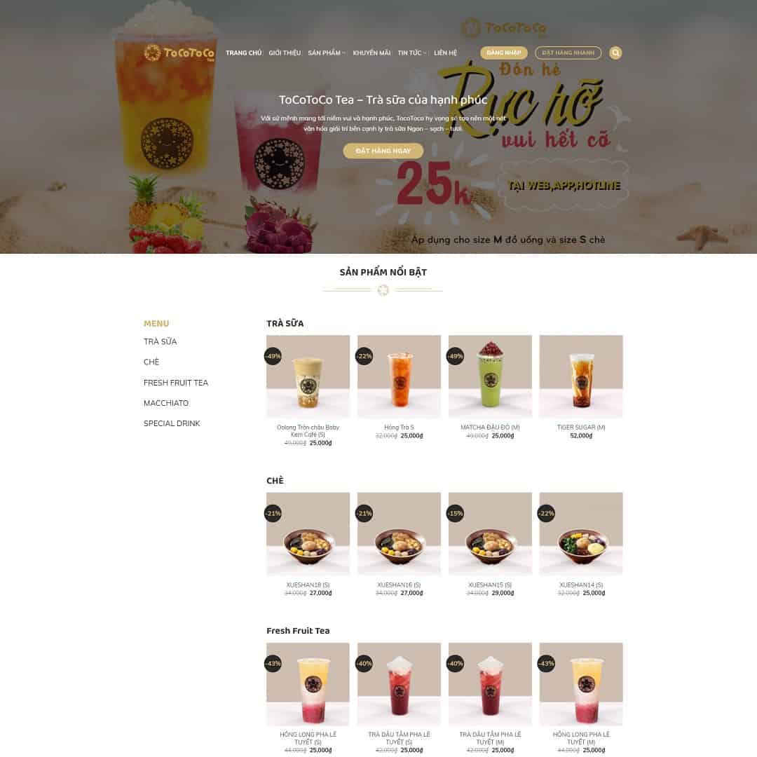 Tại Sao Bạn Cần Thiết Kế Website Quán Trà Sữa?