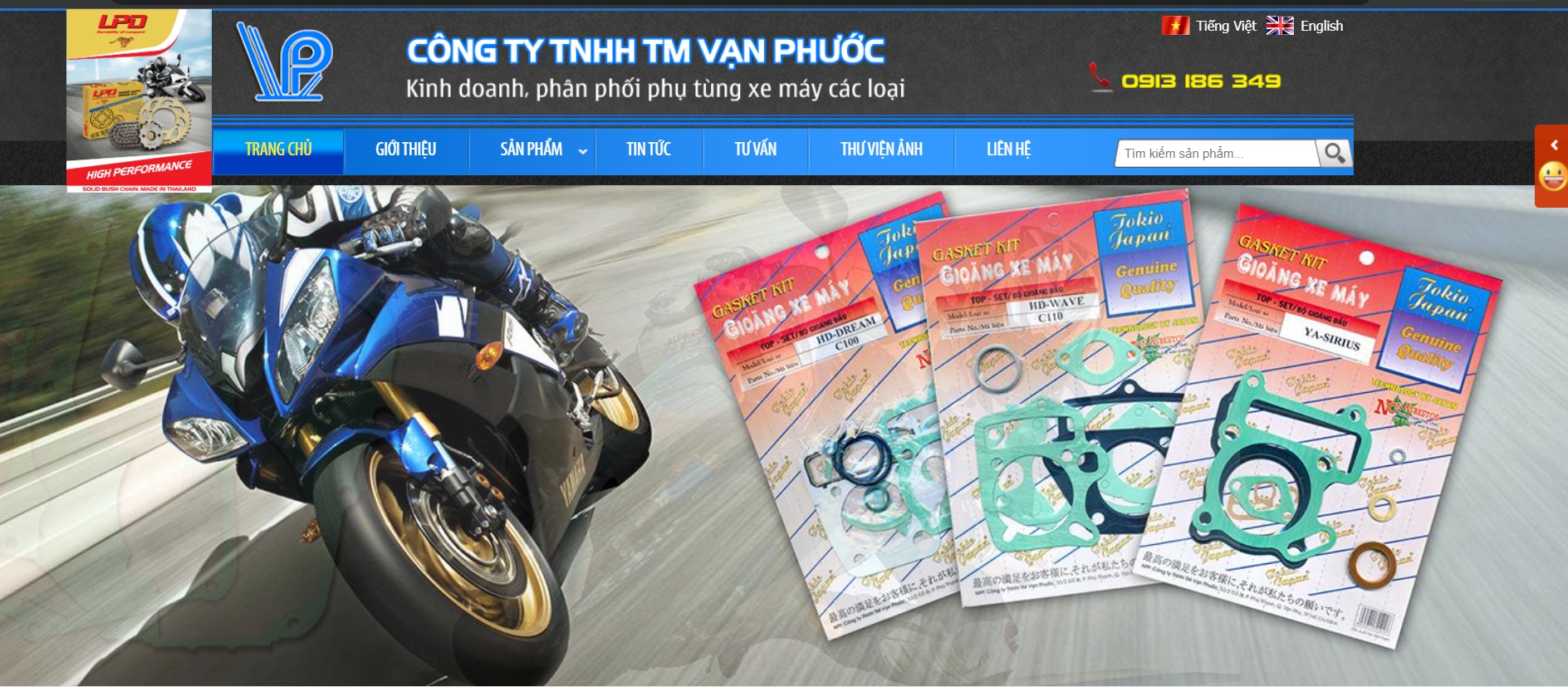 Chi Phí và Thời Gian Thiết Kế Website Bán Phụ Tùng Xe Máy