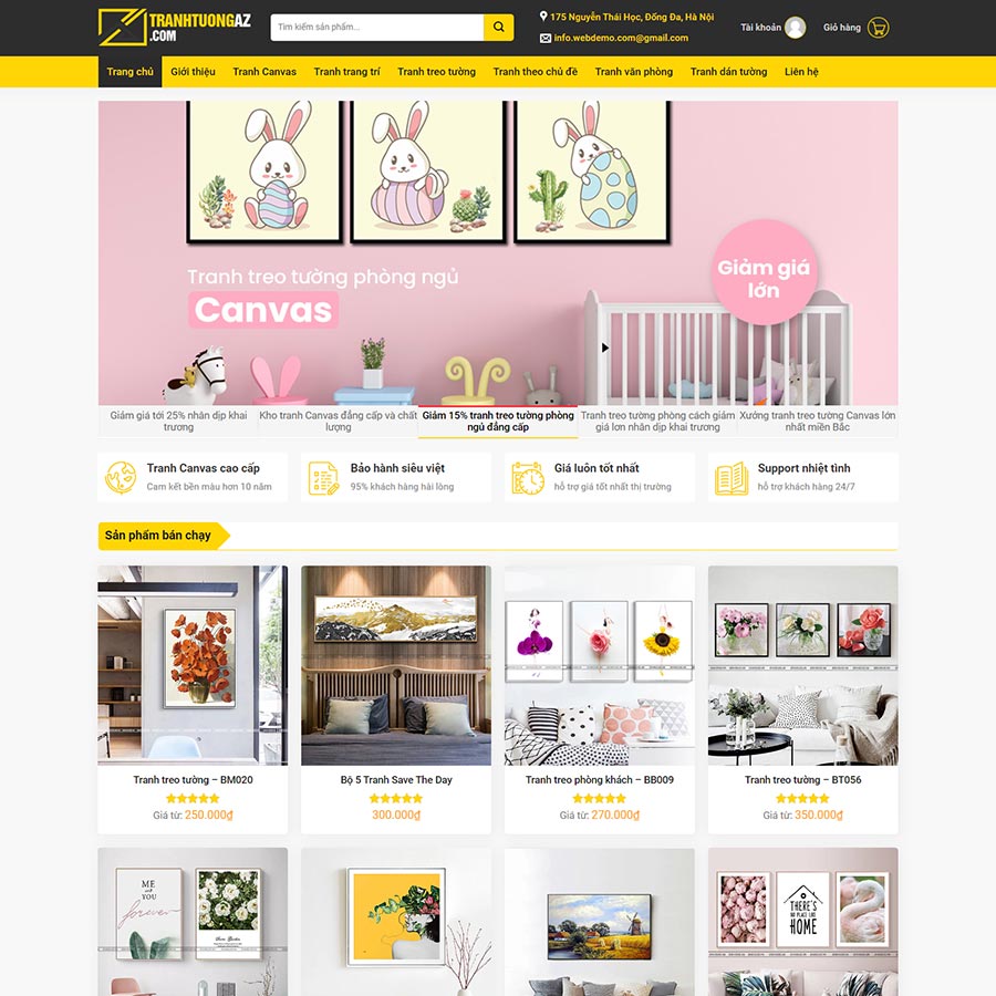 Những tính năng cần có của một website bán khung tranh hiệu quả