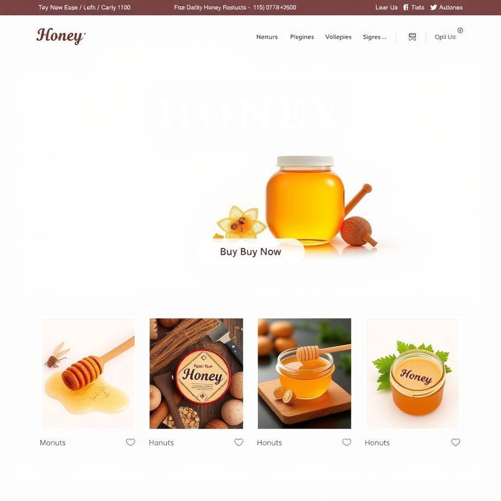 Xu Hướng Thiết Kế Website Bán Mật Ong Nổi Bật