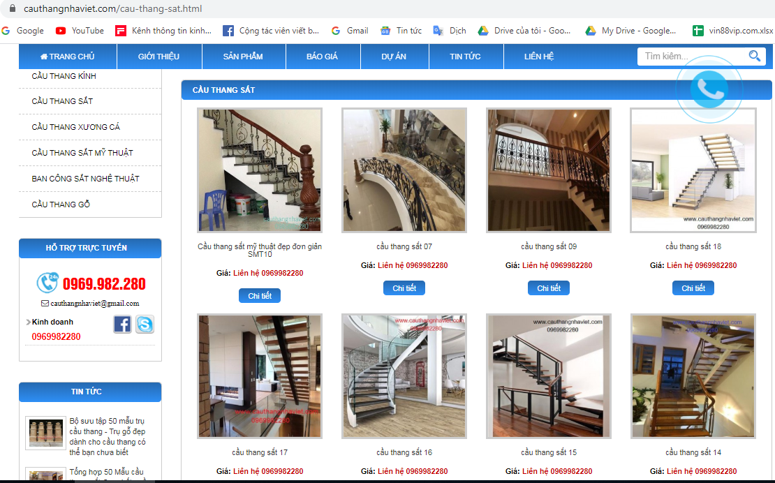 Quy Trình Thiết Kế Website Thi Công Cầu Thang Chuyên Nghiệp