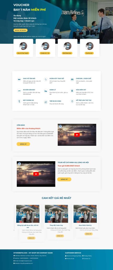 Dịch Vụ Thiết Kế Website Bán Vé Máy Bay