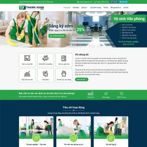 Dịch Vụ Thiết Kế Website Dịch Vụ Dọn Vệ Sinh