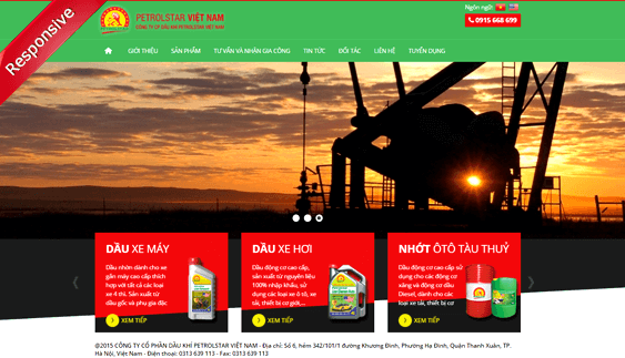 Chi Phí và Thời Gian Thiết Kế Website Dầu Nhớt