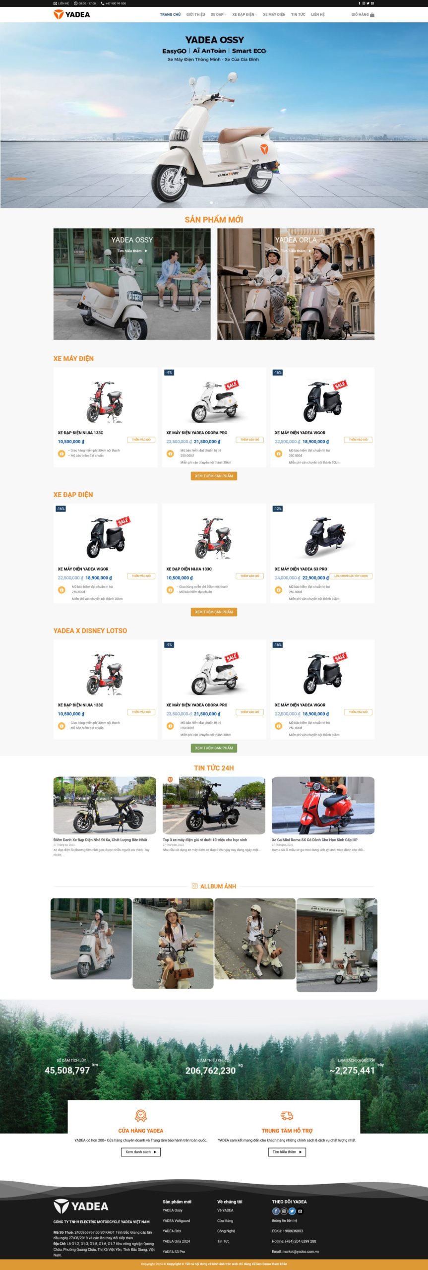 Tại Sao Bạn Cần Thiết Kế Website Bán Xe Điện?