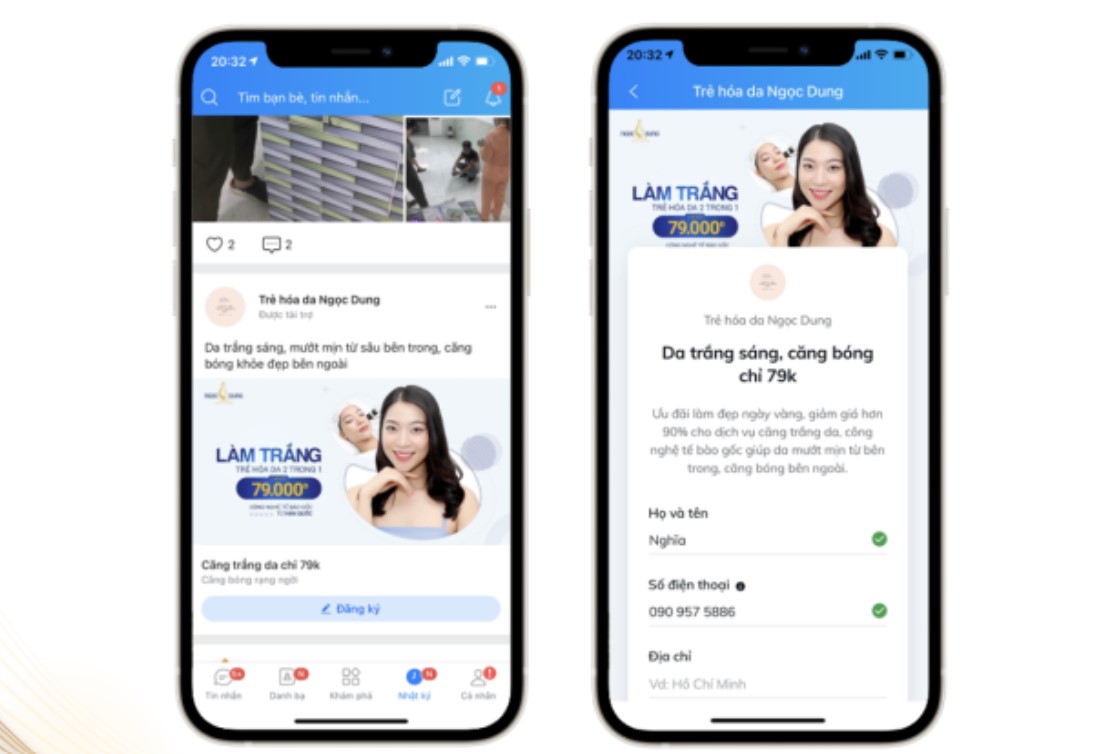 Mẫu Quảng Cáo Zalo Form Phổ Biến