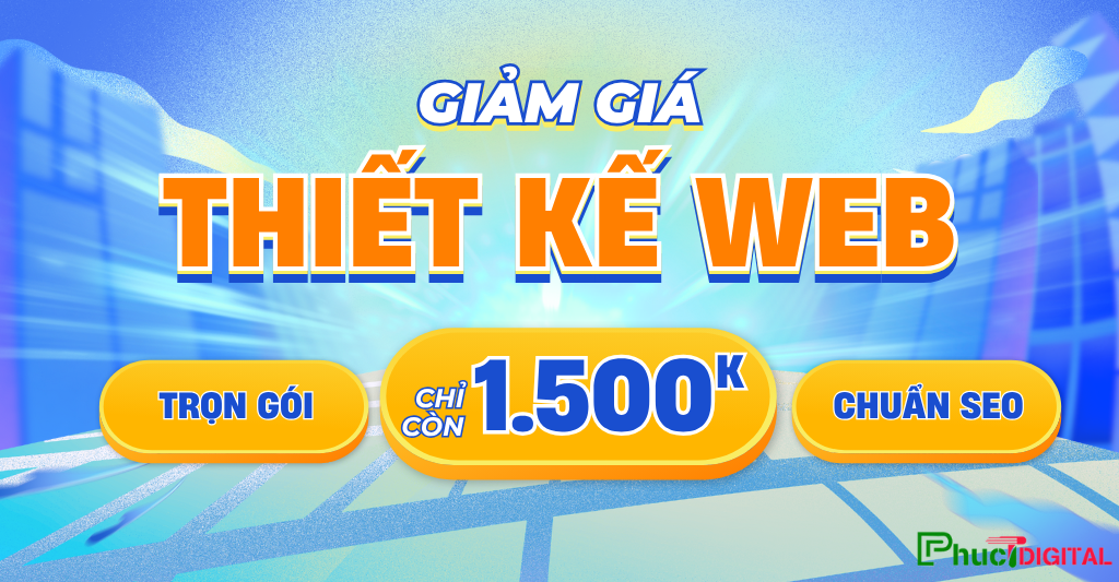 khuyến mãi thiết kế website