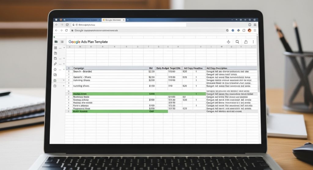Mẫu Kế Hoạch Chạy Quảng Cáo Google Adwords