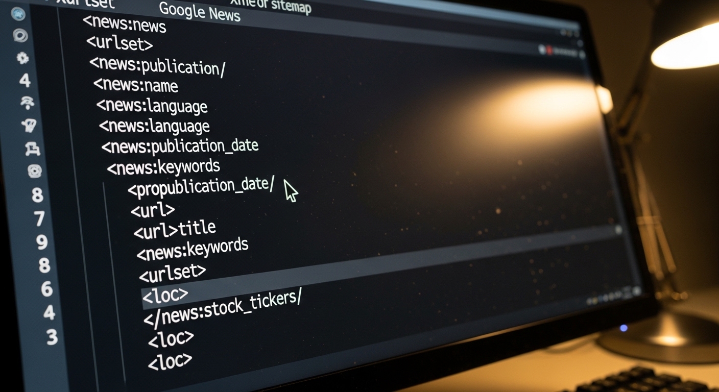 Sơ đồ Google News Sitemap với các thẻ XML đặc thù cho tối ưu Google Tin tức trong digital marketing