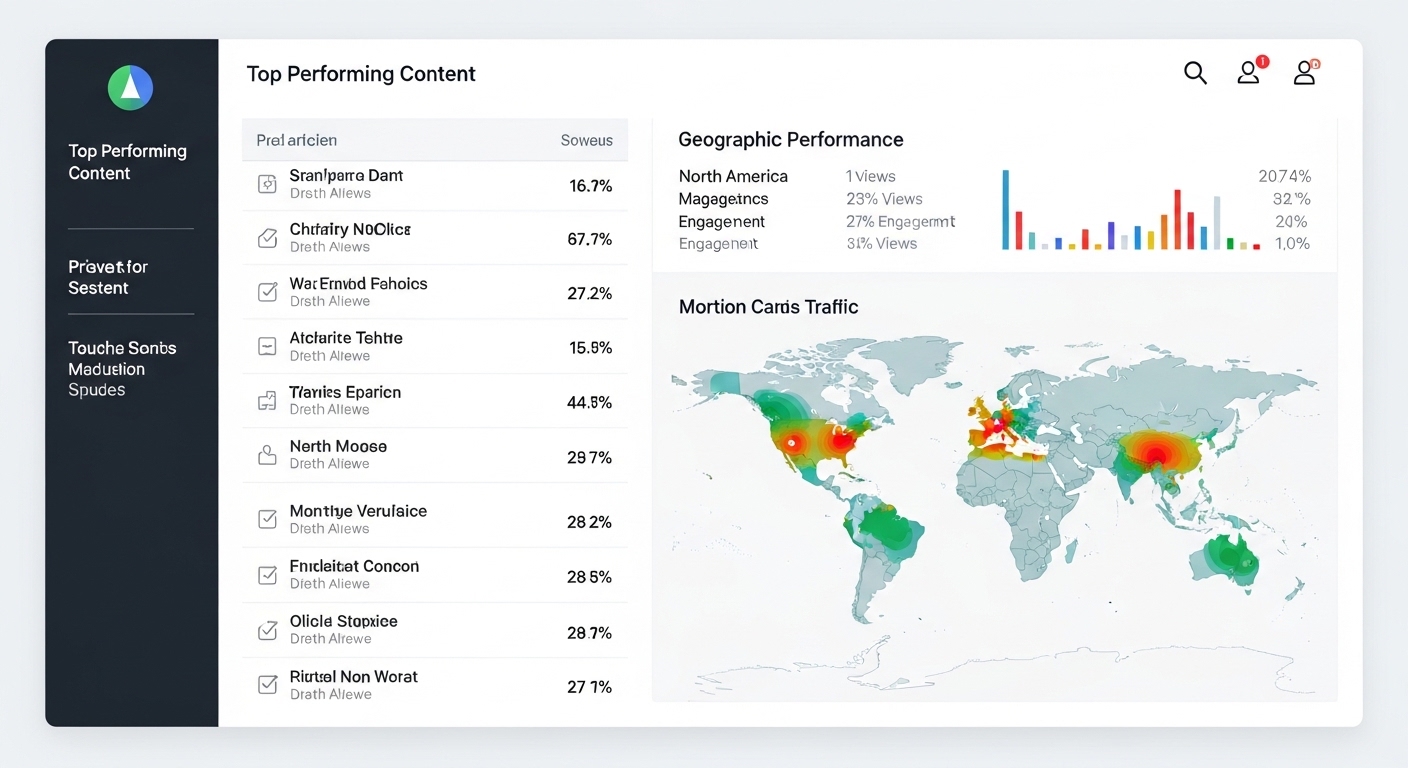 Bảng điều khiển phân tích dữ liệu digital marketing hiển thị các chỉ số KPI: Traffic, Conversion Rate, CPL, CAC