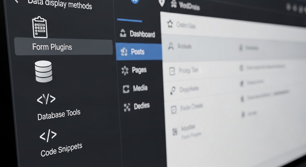 Hiển Thị Các Mục Nhập Form WordPress