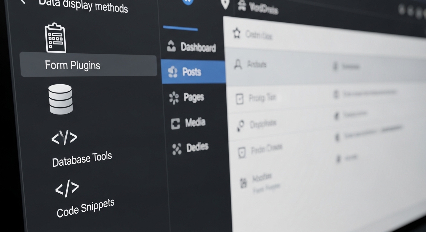 Ba phương pháp hiển thị dữ liệu form WordPress lên trang web
