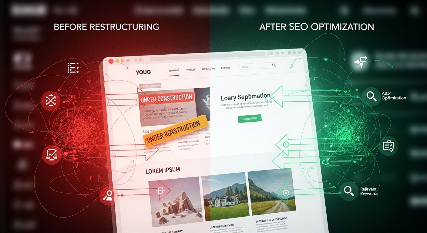 Thay đổi cấu trúc SEO và giao diện website